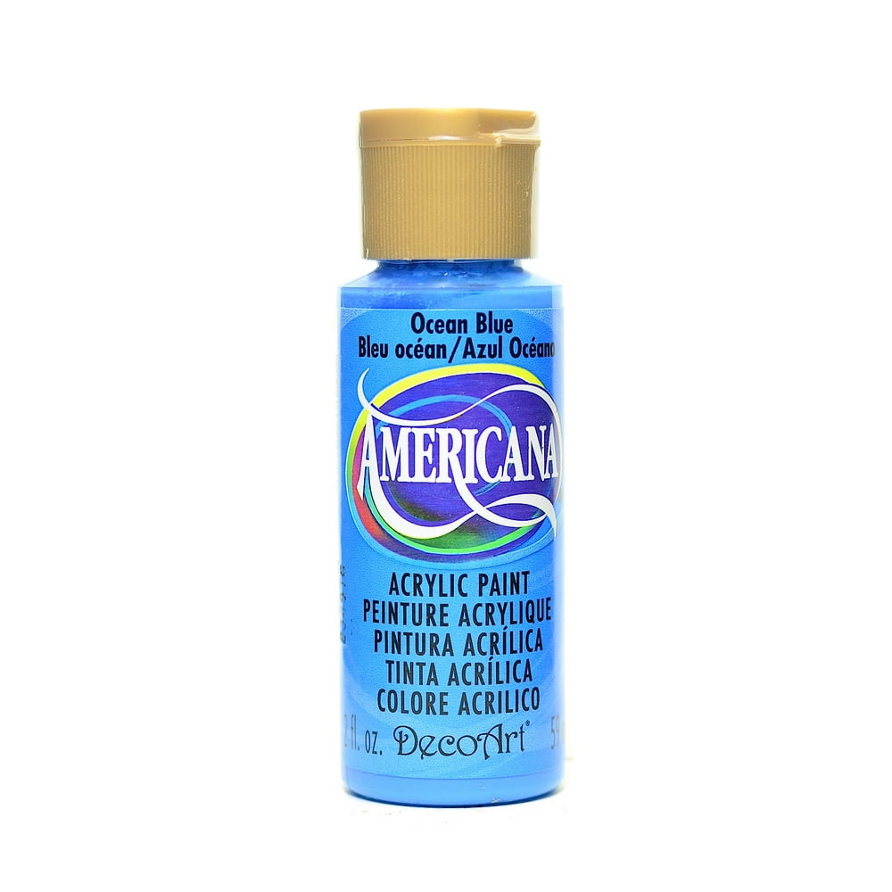 Americana Acrylic Paints ocean blue, 2 oz. (pack of 8)