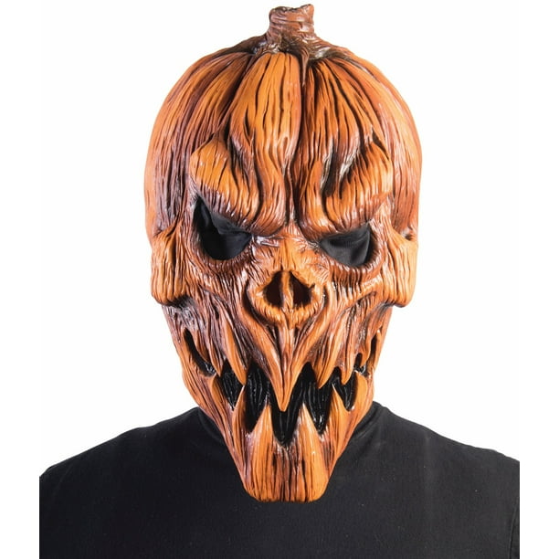 Adults Latex Pumpkin Scarecrow Mask Scary Novelty Costume Accessory Walmart Com Walmart Com