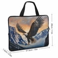 thumbnail image 2 of JRXY Eagle Mountain Sunset Neoprene Laptop Bag Diving Fabric Tablet Cover Protective Handle Case 15inch, 2 of 5
