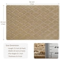 thumbnail image 2 of PURE ERA 2' x 3' Stair Tread Landing Mat Indoor Carpet Doormat Floor Mat Area Rug Self-adhensive Non-slip Back (Khaki Diamond Trellis,24 in.x36 in.), 2 of 7