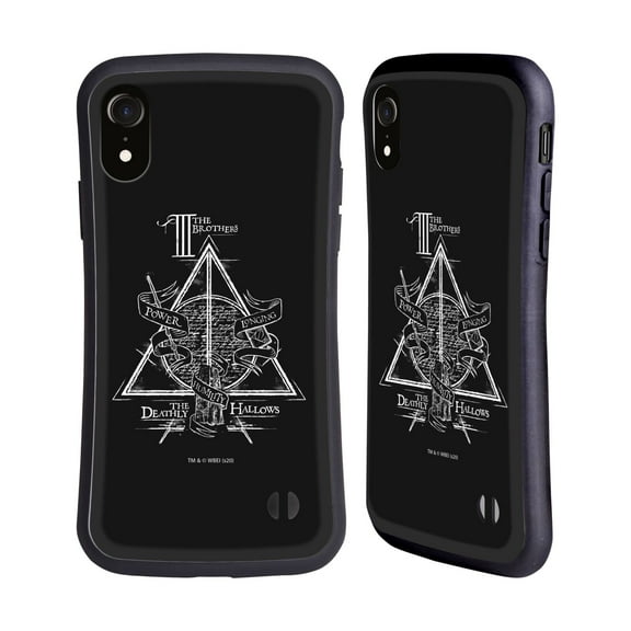 Head Case Designs Officially Licensed Harry Potter Deathly Hallows XIV Triangle Symbol Hybrid Case Compatible with Apple iPhone XR