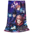 thumbnail image 2 of Jujutsu Kaisen Soft Micro Fleece Cozy Throw Blanket Lightweight Fuzzy Flannel Blankets Sofa Decor Gifts, 2 of 9