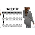 thumbnail image 5 of Women's Three-Piece Sportswear Set: Sexy Long-Sleeve Pullover Hoodie, Short Vest Top, Casual Pants Sports Set, 5 of 5