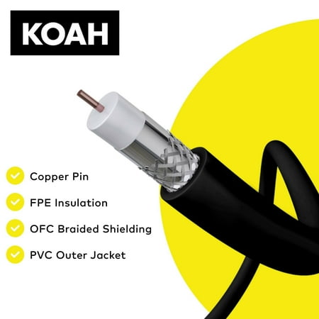 UPC: 0040962904633 | Koah Pro 25 SDI Video Cable (BNC to BNC)