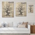 thumbnail image 4 of Designart "White Tree euphony Landscape II" Floral & Botanical Print on Natural Pine Wood, 4 of 5