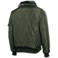 thumbnail image 4 of Rock Revolution Men's Quilted Faux Fur Lined Collar Pilot Jacket, 4 of 5