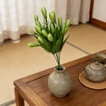 thumbnail image 4 of ddioayh Artificial Flowers Handmade Realistic Bouquet For Wedding Decor Home Decoration Floor Arrangements Disassemblable 7 Forks 36cm Length, 4 of 6