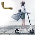 thumbnail image 4 of Válvula De Extensión De Curva Adaptador De Válvula De Extensión De Neumático De Cobre Práctica Extensión De Vástago De Neumático Compatible Para Xiaomi M365 Scooter Eléctrico 3 Uds 90 Grados Moyic OD006408-00, 4 of 7