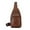 Brown, variant on Huadaliy Fashion Men Waterproof Waist Bag Messenger Chest Leather Anti-theft Purse