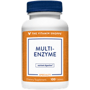 Multi Enzyme Helps Support The Digestion Absorption of Protein, Carbs Fat (100 Tablets) by The Vitamin Shoppe