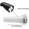 thumbnail image 4 of SENTO Slip On Black Universal Heavy Durable Metal Bathroom Tub Spout without Diverter, Heavy Duty Metal Bathtub Faucet without Shower Diverter - 4 Inches 1/2" Copper Pipe ( Oil-rubbed Bronze), 4 of 7