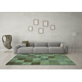thumbnail image 3 of Ahgly Company Indoor Rectangle Oriental Light Blue Modern Area Rugs, 7' x 9', 3 of 4