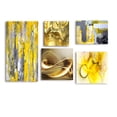 thumbnail image 2 of DESIGN ART Designart - Yellow and Gold Collection - Abstract Wall Art set of 5 pieces - Multi-color, 2 of 3