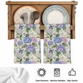 thumbnail image 5 of Purple Hydrangea Kitchen Towels Set of 4, Spring Floral Elegant Pastoral Watercolor Absorbent Dish Towels for Kitchen, Microfiber Hand Towel, Quick Drying Tea Towel for Cleaning Decorative Dishcloths, 5 of 7