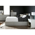 thumbnail image 3 of HomeStock Earthy Elegance Bookcase Headboard - Twin Size, Black Finish, Bed Frame Mount, 13"W x 5"H, Storage Headboard, Shelved Headboard for Platform Beds, 3 of 5