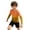 00#Orange160, variant on Lullu Boys Long Sleeve Rashguard Swimwear Toddler Lightweight Gradient Sun Shirt, Size 3-4