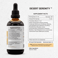thumbnail image 3 of Secrets Of The Tribe Desert Serenity Blend Tincture Dietary Supplement, Natural Extract, Made from Eleuthero, Korean Red Ginseng, Ashwagandha, Chamomile, Rhodiola, Schisandra, Cordyceps 4 oz, 3 of 9