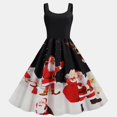 thumbnail image 1 of Christmas Vintage Swing Dress Elegant Long Dresses Sleeveless Cocktail Dress for Christmas Birthday New Year, 1 of 4