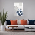 thumbnail image 4 of Soscooter Navy Blue Boho Canvas Wall Art Abstract Wall Decor Minimalist Print Geometric Botanical Lines Painting for Bedroom Office Bathroom,16x24 Inch, 4 of 7