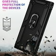 thumbnail image 6 of Compatible with Samsung Galaxy S21 Ultra Protective Case,Heavy Duty Shockproof Armor Phone Case with 360° Rotating Metal Ring Holder Kickstand Military Grade Protection Rugged Cover,Black, 6 of 8