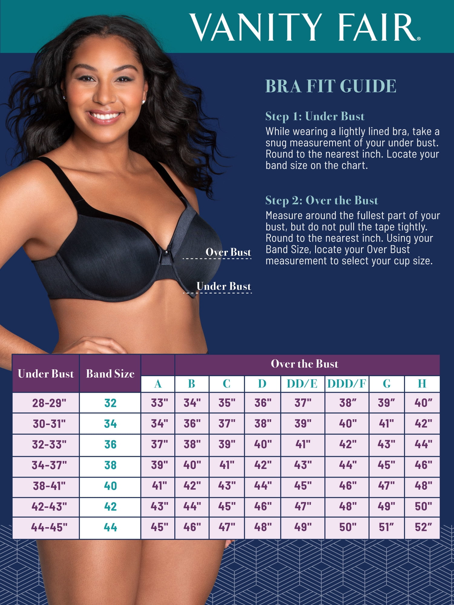 Vanity Fair Lingerie Women's Illumination Full-Figure Underwire Bra, Zoned-In Support, Style 76338