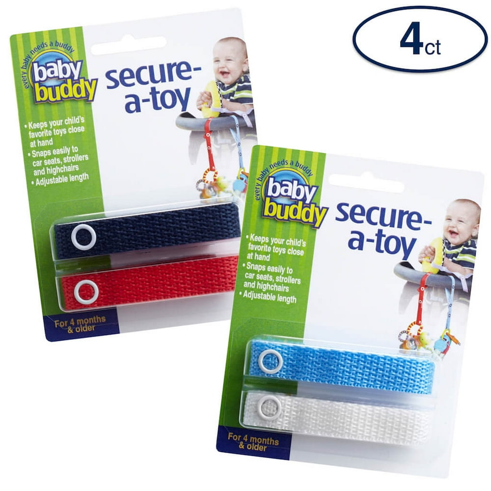 Baby Buddy SecureAToy Secures Toys, Teether, or Pacifier to Stroller