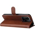 thumbnail image 4 of Retro Solid Color Wallet Case for Xiaomi Redmi 10A, Business Fashion PU Leather w/Kickstand with Card Holder Flip Phone Cover for Xiaomi Redmi 10A CS Brown, 4 of 14