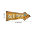 thumbnail image 3 of American Retro Style Iron Hot Dog Sign Board Decor Yellow for Wall Decor in Restaurants, 3 of 8