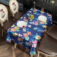 thumbnail image 6 of Pioneer Flower Floral Print Pattern Rectangle Tablecloth 60"x102",Waterproof Polyester Rectangle Table Cloth, Wipeable Spillproof Polyester Tablecloth for Dining, Camping, Indoor and Outdoor, 6 of 6