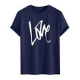 thumbnail image 3 of PNTUTB Men's Fashion Valentine's Day Themed Prints Casual Loose Short Sleeve Crew Neck Comfortable T-shirt, 3 of 5