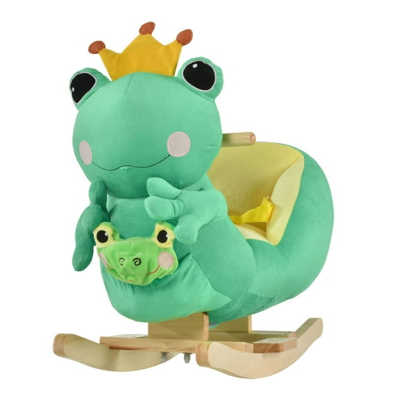 Green Frog Rocking Horse - Musical Ride On Toy for Toddlers 18-36 Months