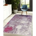 thumbnail image 4 of Modern Decorative Rug, Abstract and Grunge Composition of Splash Look Shaped Weathered Forms, Quality Carpet for Bedroom Dorm and Living Room, 6 Sizes, Blue Violet, by Ambesonne, 4 of 4