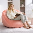 thumbnail image 4 of Homefun Bean Bag Chair Lazy Sofa for Adults Teens,Shell Shaped Comfy Sofa with Armrests for Bedroom Living Room,Gaming Reading, 4 of 9