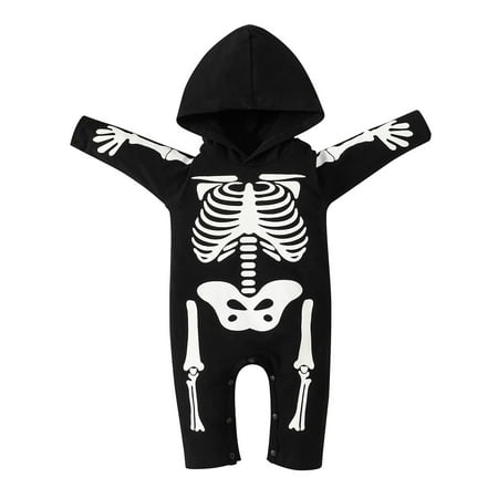

Larisalt Infant Romper Boy Fall 2022 Baby Boy Clothes Letter Print Long Sleeve Romper Black