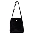 thumbnail image 1 of Bucket Bag Fashion Creative Plush All-match Shoulder Purse Shoulder Handbag, 1 of 10
