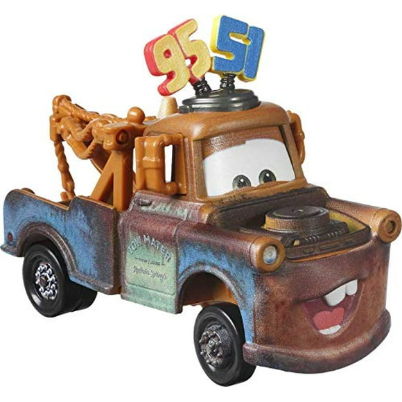 Cars Disney Jouets Pixar Cars Moulé sous Pression Équipe Surdimensionnée 95 et 51 Mater Véhicule, Jouets Cadeaux de Camion à Collectionner pour les Enfants Âgés de 3 Ans et Plus, Multi