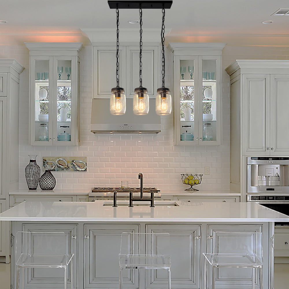 Pendant Lighting for Kitchen Island,Faux-Wood Pendant Light,Farmhouse Lighting for Dining,Foyer,Entry,Living Room