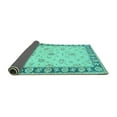 thumbnail image 2 of Ahgly Company Indoor Rectangle Oriental Turquoise Blue Traditional Area Rugs, 8' x 10', 2 of 4