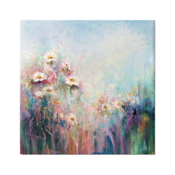 Stupell Industries Abstract Flower Garden Blooming Hues Painting Gallery Wrapped Canvas Print Wall Art, Design by Karen Hale