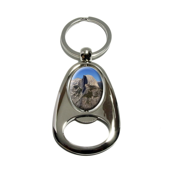 Half Dome - Yosemite National Park Spinning Oval Bottle Opener Keychain
