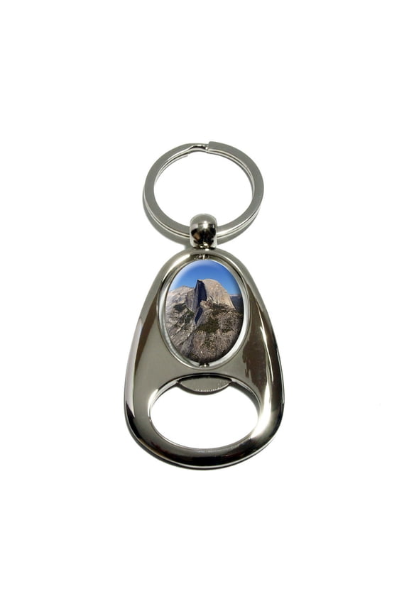 Half Dome - Yosemite National Park Spinning Oval Bottle Opener Keychain