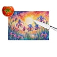thumbnail image 4 of Carolines Treasures DAC1442LCB 15 x 12 in. Iris in Color Glass Cutting Board - Large, 4 of 5