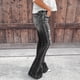thumbnail image 4 of Pntutb Moda Mujer Bolsillo Sólido Jeans Pantalones de mezclilla Mujer Agujero Inferior Pantalones casuales Pntutb Pntutb-139, 4 of 6