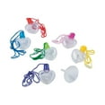 thumbnail image 2 of Heart Sand Art Bottle Necklaces, Craft Supplies, Containers, Sand Art, Valentine's Day, 12 Pieces, Clear/Iridescent, 2 of 3