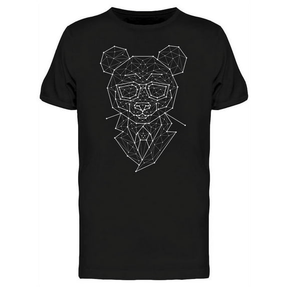 Smartprints Mens Graphic Tee - Constellation Panda - Regular Fit 100% Cotton