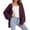 Purple, variant on Nooxsoe Long Cardigans for Women Winter Warm Plus Size Knitwear Coat Open Front Fall Winter Knit Cardigan Long Cardigan Trendy Fall Clothes Soft Knit Long Sleeve Cardigan for Women Army Green L