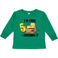 thumbnail image 3 of Inktastic I'm 5 and Crushing It Construction 5th Birthday Boys or Girls Long Sleeve Toddler T-Shirt, 3 of 5