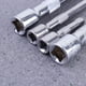 thumbnail image 3 of EeaseMX 4pcs Extension Bar Set 1/4 3/8 Drive Ratchet Socket Extender Socket Mano Ajuste de la mano Extensión Herramienta de mano de la unidad (Plata), 3 of 7