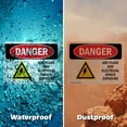 thumbnail image 6 of (2 Pack) ARC Flash And Electrical Shock OSHA Danger Sign 10 Inch X 7 Inch Plastic Sign, Weather Resistant, UV Protected for Workplace, Business, and Construction Site, Made in the USA, 6 of 8
