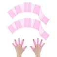 thumbnail image 1 of Uxcell 1 par de guantes de natación de silicona tipo rana con dedos palmeados grandes rosa, 1 of 7